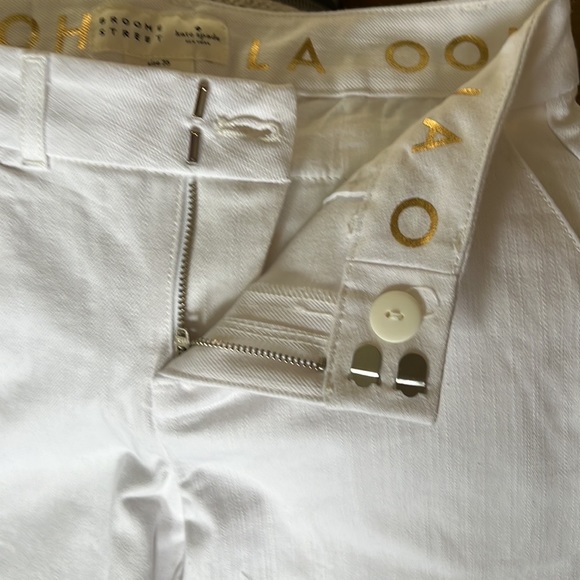 Kate Spade whit capri jeans NWOT - Picture 4 of 4